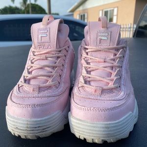 Pink Filas (Size 9)
